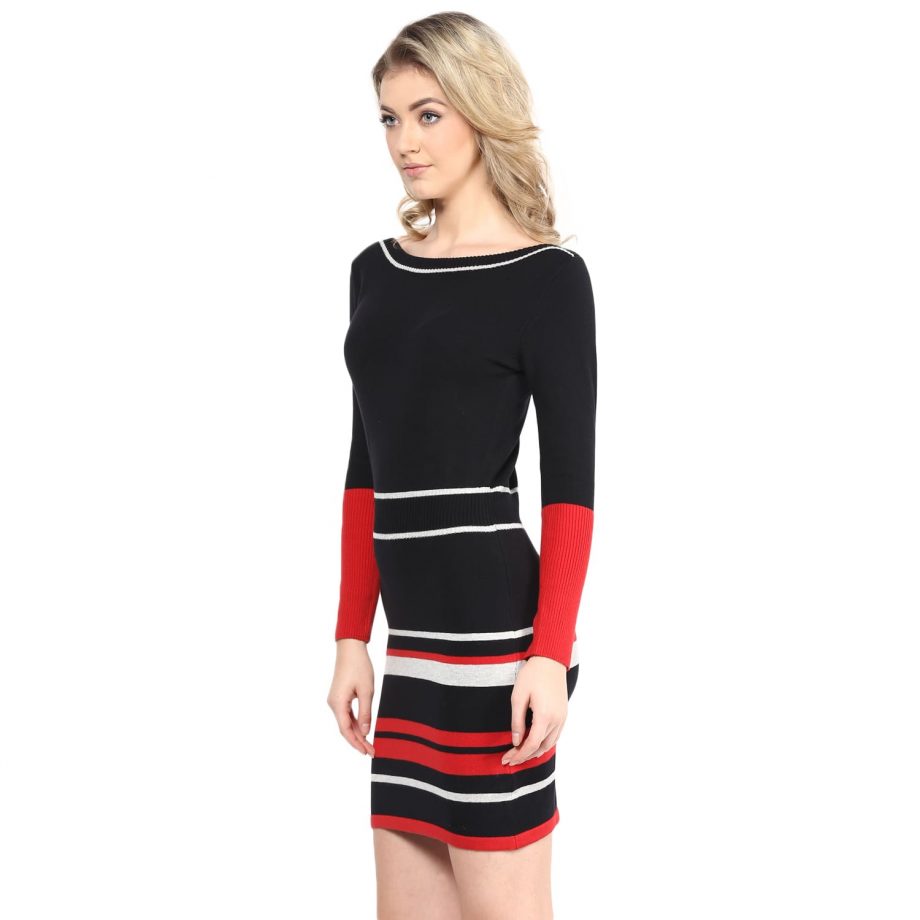 Red Boat Neck Sweater at Affordable price