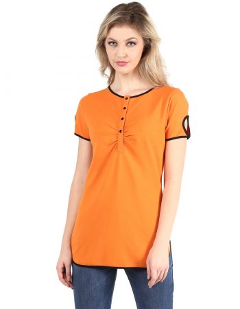 Buy Pique Fashion Orange Top at Best Price