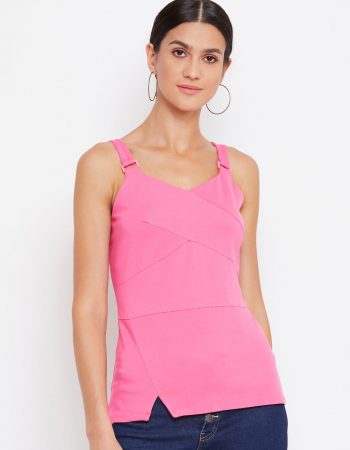 Buy Tonal Buckle Pink Color Cami for women online